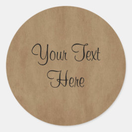 Altes Papier, kundenspezifischer Aufkleber