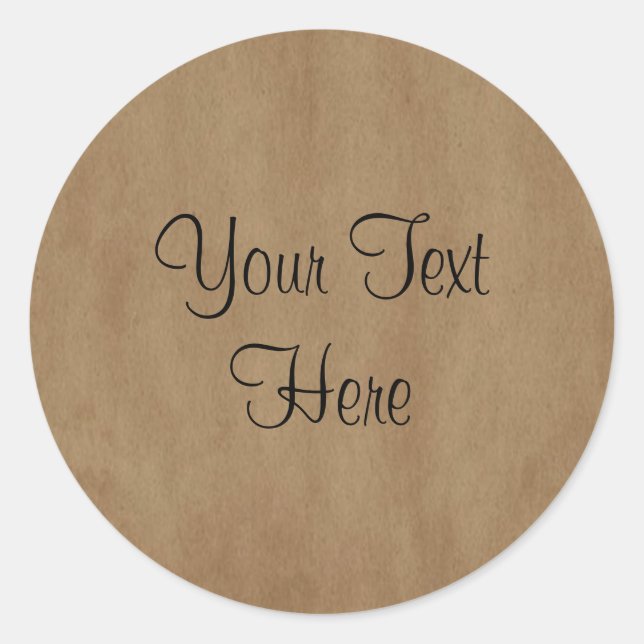 Altes Papier, kundenspezifischer Aufkleber (Vorderseite)