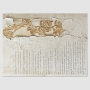 Altes Papier mit abgerissenen Kanten, gekrackte Go