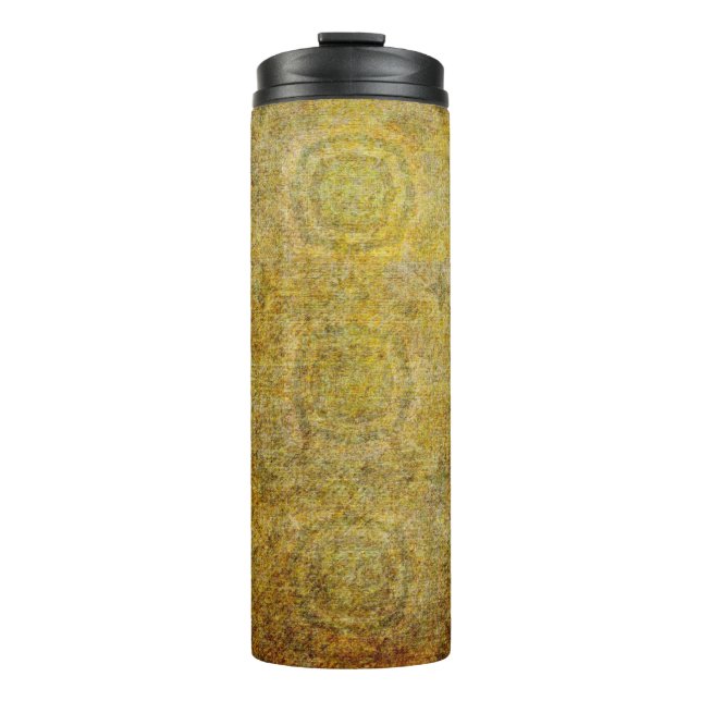 Altes Papierdesign. Ultrawide Grunge Seamless Colo Thermosbecher (Vorderseite)