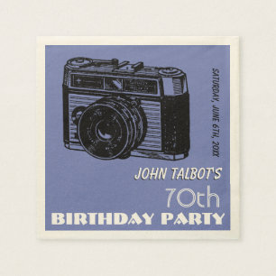 Altes Party-Papierserviette 2 Geburtstag der Serviette
