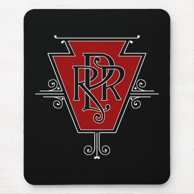 Altes Pennsylvania-Eisenbahn-Logo Mousepad (Vorne)