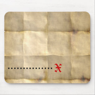 Altes Pergament, Schatz-Karten-Papier Mousepad