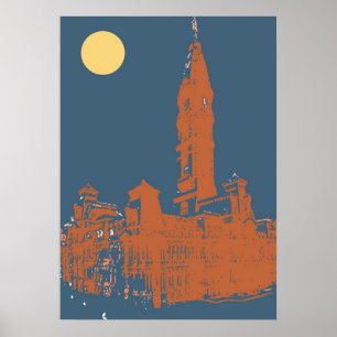 Altes Philadelphia Rathaus Poster