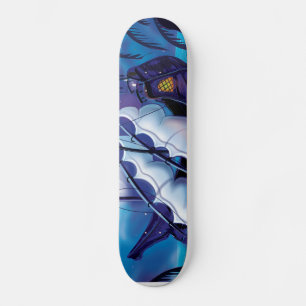 Altes Piratensegelschiff festgemacht Skateboard
