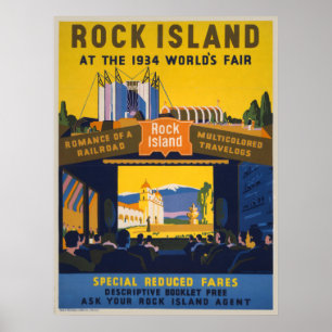 Altes Plakat für die Chicago World's Fair 1933-34