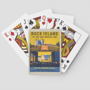 Altes Plakat für die Chicago World's Fair 1933-34 Spielkarten