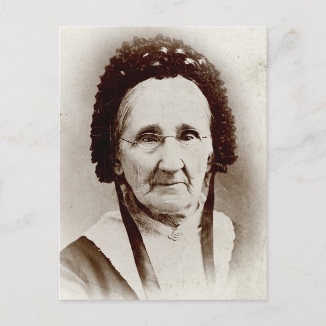Altes Portrait Großmutter Postkarte (Vorderseite)