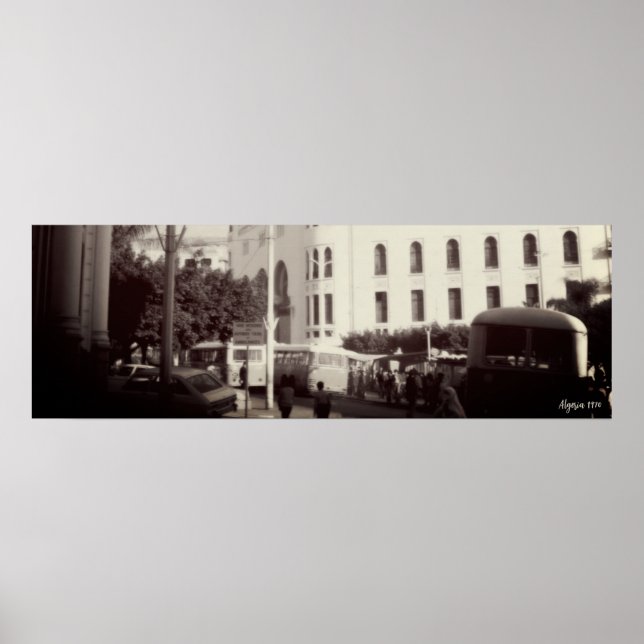 Altes Postgebäude in Algier Algerien Poster (Vorne)