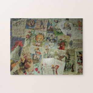 Altes Postkartenpuzzle Puzzle