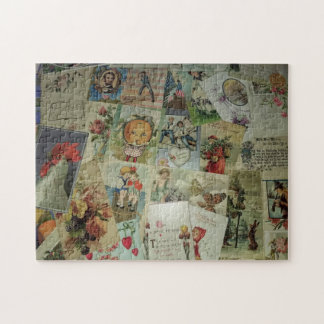 Altes Postkartenpuzzle Puzzle