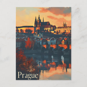 Altes Prag: Charles Bridge Postkarte