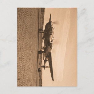 Altes Prop-Flugzeug Postkarte