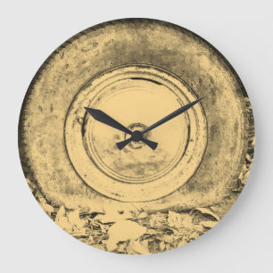 Altes Rad des klassischen Autos Nr. 2 Große Wanduhr