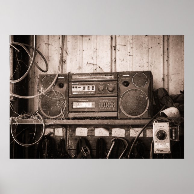 Altes Radio Retro-Poster Poster (Vorne)