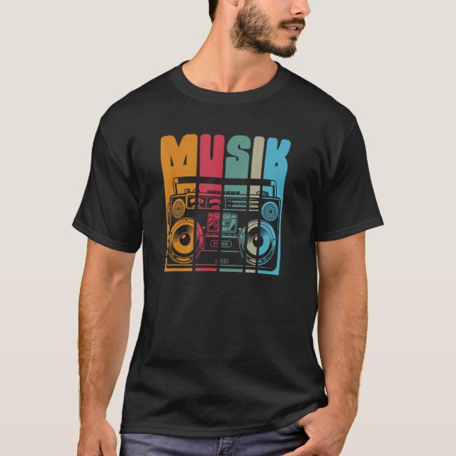Altes Radio und mobiles Stereo-System T-Shirt (Vorderseite)