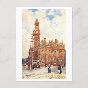 Altes Rathaus, Bradford Postkarte