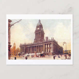 Altes Rathaus, Leeds Postkarte