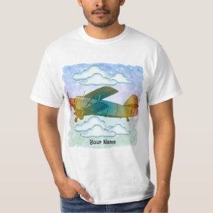 Altes Regenbogenflugzeug T-Shirt