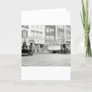 Altes Reifen-Geschäft, Zwanzigerjahre Karte