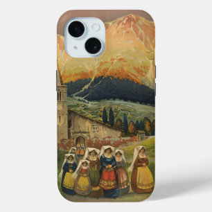 Altes Reiseplakat für Abruzzen, Italien. Case-Mate iPhone Hülle