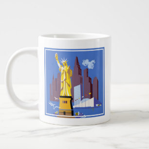 Altes Reiseplakat für Allegheny Airlines Jumbo-Tasse