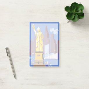 Altes Reiseplakat für Allegheny Airlines Post-it Klebezettel