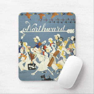 Altes Reiseplakat für die New Haven R.R. Mousepad
