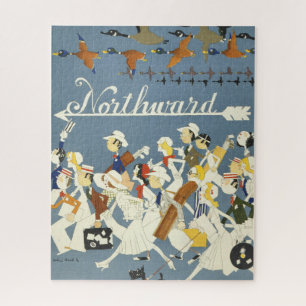 Altes Reiseplakat für die New Haven R.R. Puzzle
