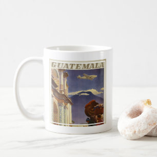 Altes Reiseplakat für Guatemala Kaffeetasse