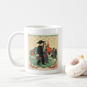 Altes Reiseplakat zur Förderung von Pennsylvania Kaffeetasse