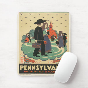 Altes Reiseplakat zur Förderung von Pennsylvania Mousepad