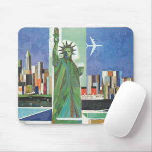 Altes Reiseposter für American Airlines Mousepad