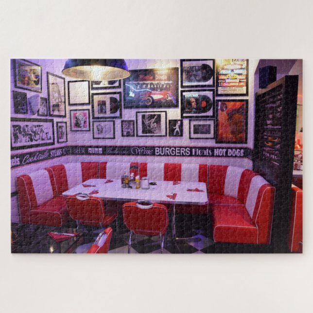 altes Restaurant-Rätsel Puzzle (Horizontal)
