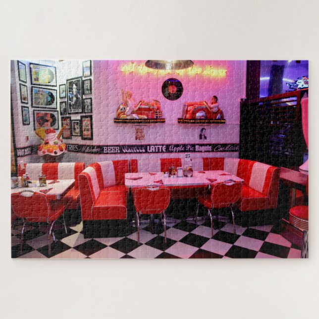 altes Restaurant-Rätsel Puzzle (Horizontal)