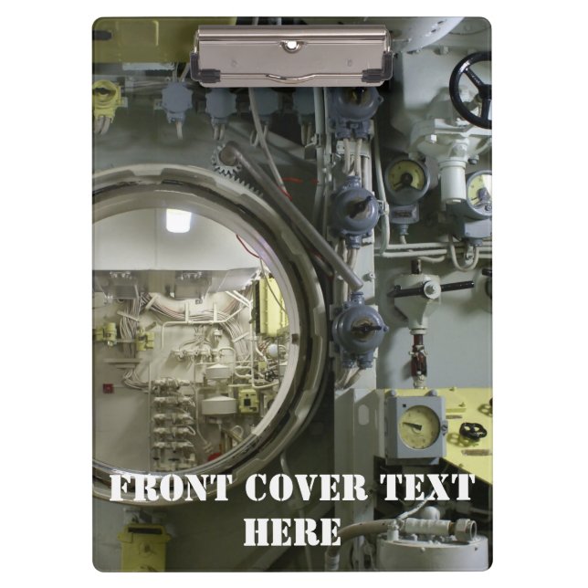 altes Retro-U-Boot Klemmbrett (Vorderseite)