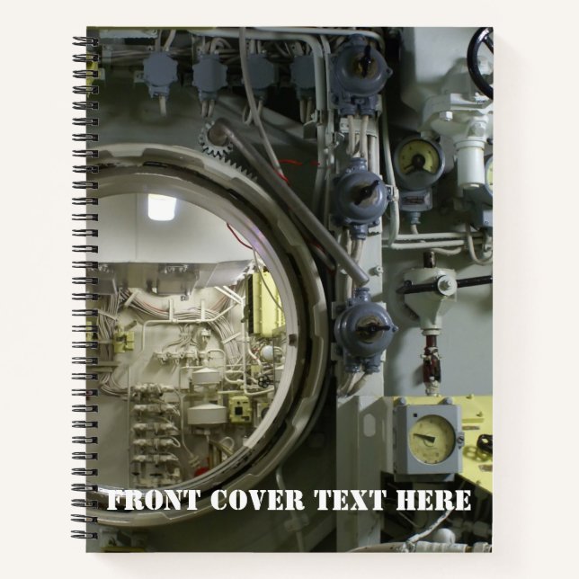 altes Retro-U-Boot Notizbuch (Vorderseite)