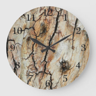 Altes Riss-Holzbäckerbild Große Wanduhr