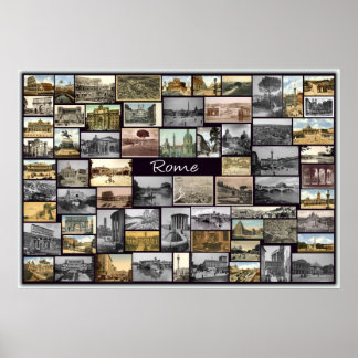Altes Rom Collage Poster