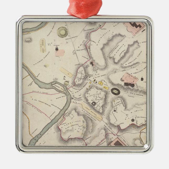 Altes Rom Silbernes Ornament (Vorne)