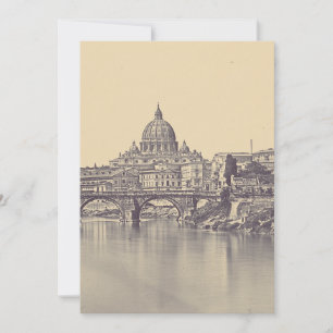 Altes Rom Tiber und Vatikan religiöse Karte