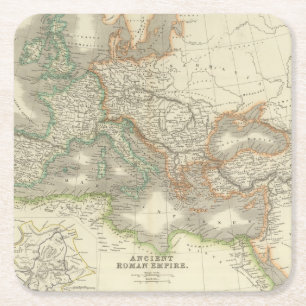 Altes römisches Reich Rechteckiger Pappuntersetzer