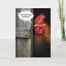 Altes Rooster zum Alten Geburtstag