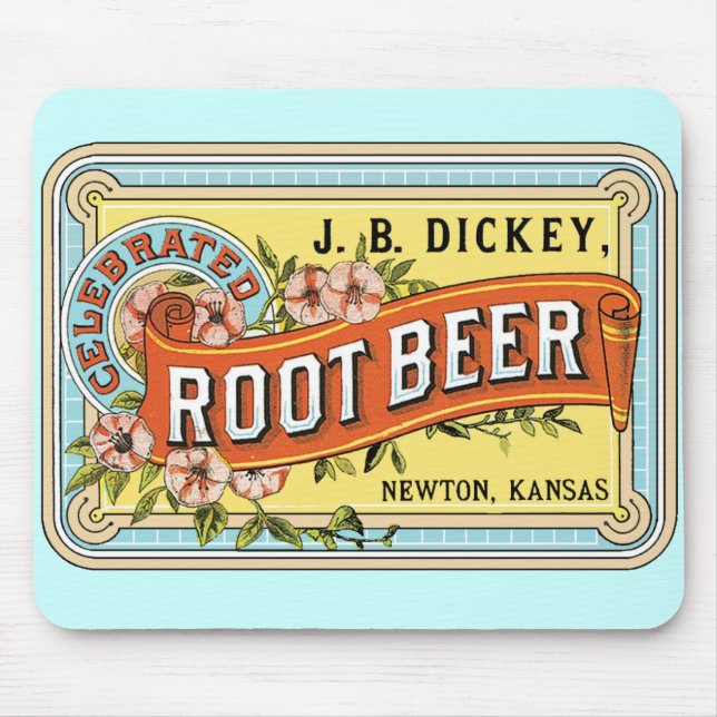 Altes Rootbeer-Label Mousepad (Vorne)