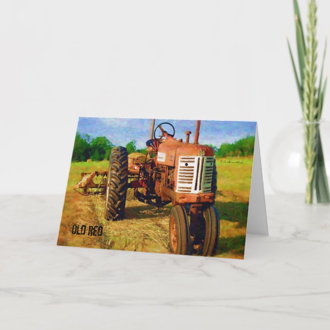 "Altes Rot" Karte (Vorderseite)