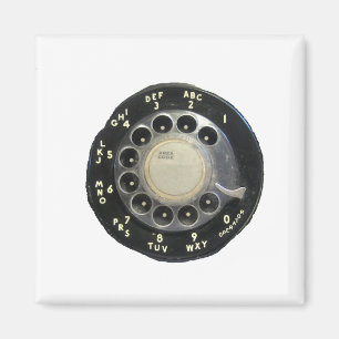 Altes Rotary-Telefongespräch Magnet
