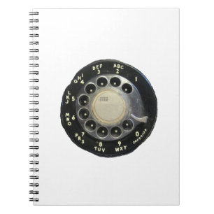 Altes Rotary-Telefongespräch Notizblock