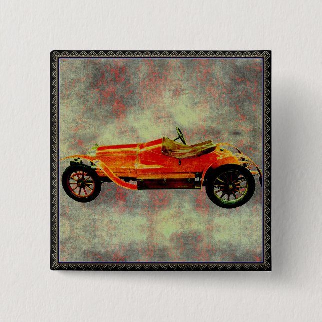 Altes rotes Auto Button (Vorderseite)