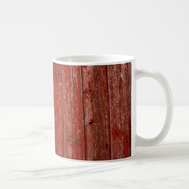 Altes rotes Holz Tasse (Rechts)