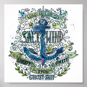 Altes Sailor Anchor Poster